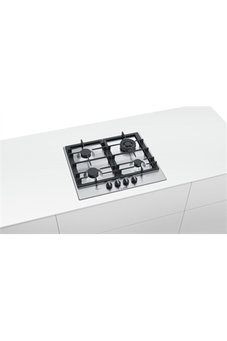 Bosch Serie 6 PCH6A5B90 60cm Stainless Steel Built-In Gas Hob