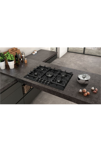 NEFF N70 T27DS59S0 75cm Black Built-In Gas Hob