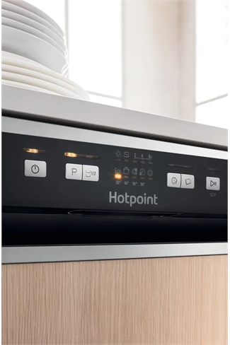 Hotpoint HBC2B19XUK Stainless Steel 13 Place Settings Semi-Integrated Dishwasher