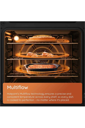 Hotpoint HDD6GDC2B1 60cm Freestanding Dual Fuel Double Cooker Black