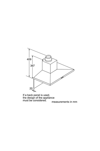 NEFF N50 D94QFM1N0B Stainless Steel 90cm Chimney Hood