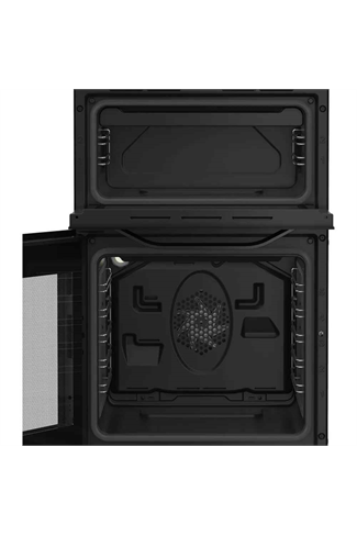 Hotpoint HDE5VDCB Black 50cm Freestanding Electric Double Cooker with Ceramic Hob