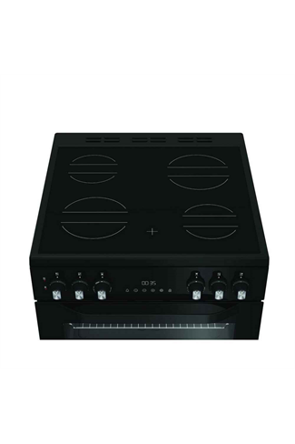 Hotpoint HDE6VDC2B1 60cm Black Double Oven Electric Cooker