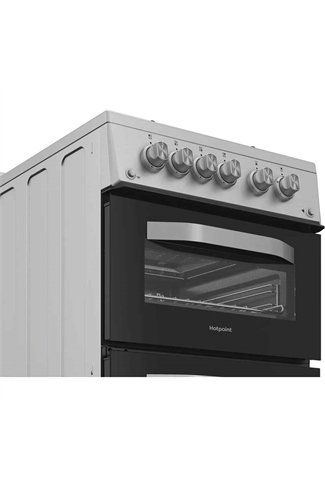Hotpoint HDG5GCX Inox 50cm Gas Double Cooker