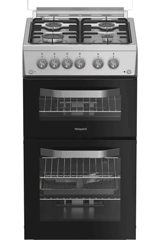 Hotpoint HDG5GCX Inox 50cm Gas Double Cooker