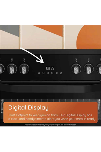 Hotpoint HDG6GDCX 60cm Gas Double Cooker Stainless Steel