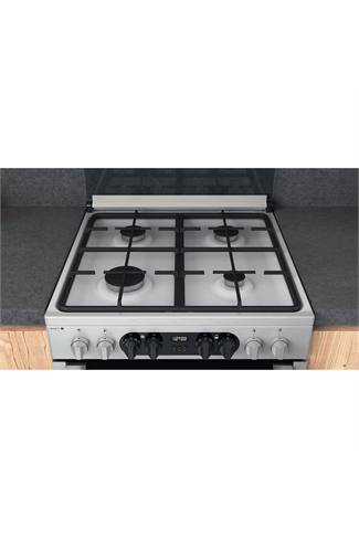 Hotpoint HDM67G8C2CX/UK 60cm Stainless Steel Double Oven Dual Fuel Cooker 