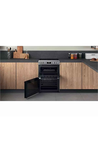 Hotpoint HDM67V8D2CX/UK Electric Double Cooker - Inox