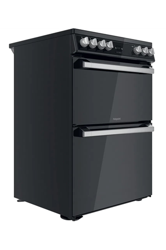 Hotpoint HDT67V9H2CB/UK 60cm Black Double Oven Electric Cooker