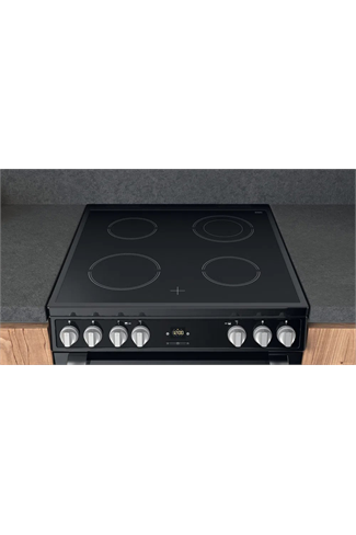 Hotpoint HDT67V9H2CB/UK 60cm Black Double Oven Electric Cooker