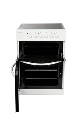 Haden HE60DOMW 60cm White Double Oven Electric Cooker 
