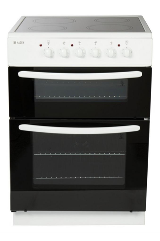 Haden HE60DOMW 60cm White Double Oven Electric Cooker 