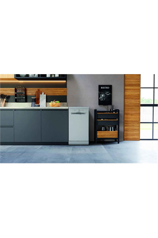 Hotpoint HF9E1B19SUK 45cm Slimline Dishwasher 9 Place Settings Silver