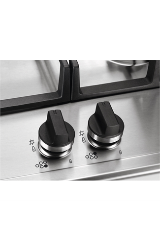 AEG HGB75420YM 75cm Slim Gas Hob, 5 energy efficient burners Including 1 Triple crown Burner, Step
