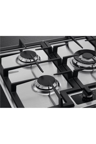 AEG HGB75420YM 75cm Slim Gas Hob, 5 energy efficient burners Including 1 Triple crown Burner, Step