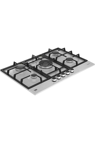 Beko HIAW75225SXE 75cm 5 Burner Gas Hob Wok Burner Stainless Steel
