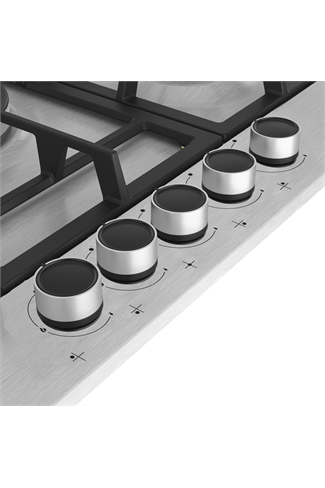 Beko HIAW75225SXE 75cm 5 Burner Gas Hob Wok Burner Stainless Steel