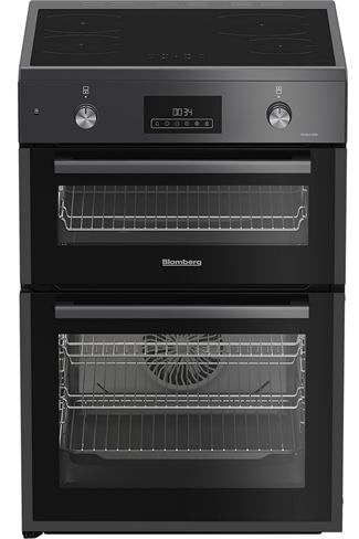 Blomberg HIRN651N 60cm Anthracite Double Oven Electric Cooker