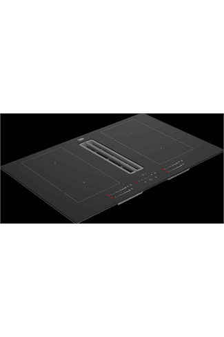 Beko HIXI84700UP 82cm Induction Hob with Integrated Extractor Black