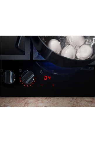 AEG HKB64450NB 60cm Flamelight, Gas on glass hob, StepPower controls, LED display with minute minde