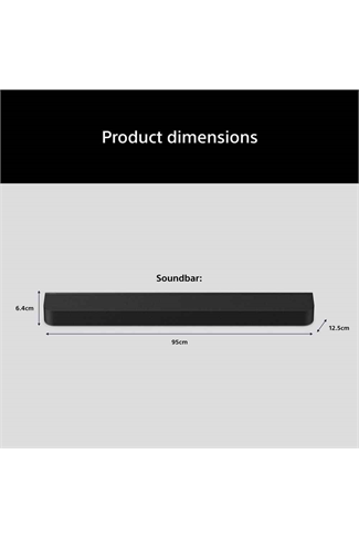 Sony HTA7100.CEK BRAVIA Theatre Bar 7 Dolby Atmos Soundbar - Black