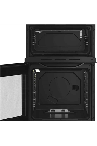 Hotpoint HTG5GCB Black 50cm Freestanding Gas Twin Cavity Cooker