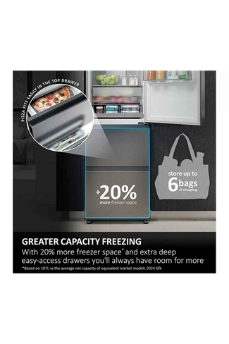Haier HTR3518ENMWK 54.5cm White 60/40 Total Frost Free Fridge Freezer 