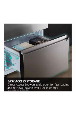 Haier HTR3518ENMWK 54.5cm White 60/40 Total Frost Free Fridge Freezer 
