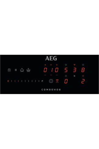 AEG IDE74243IB 72cm Combohob Easy, RECIRCULATION MODEL, Touch on Glass controls, H2H, Single Bridgi
