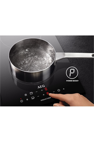 AEG IKB64401FB 60cm Induction Hob, 4 Cooking Sections, Hob2Hood, DirekTouch Controls, Frameless (Sl