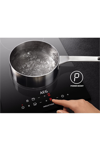 AEG IKE84441FB 80cm Induction Hob, 4 Cooking Sections including 2 MaxiSense zones with bridging fun