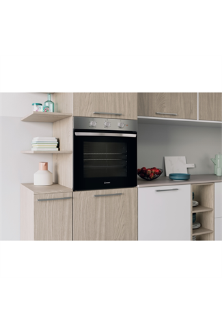 Indesit IO232HXUK Stainless Steel Built-In Electric Single Oven
