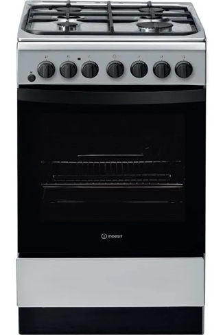 Indesit IS5G4PHSS 50cm Inox Single Oven Dual Fuel Cooker