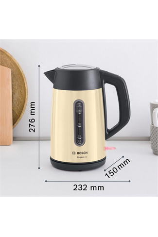 Bosch DesignLine TWK4P437GB Cream 1.7L Jug Kettle