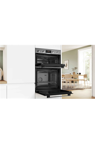 Bosch MBA533BS3B Series 4 Built In Electric Double Oven Stainless Steel