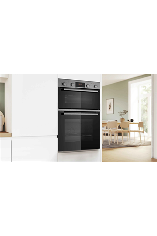 Bosch MBA533BS3B Series 4 Built In Electric Double Oven Stainless Steel