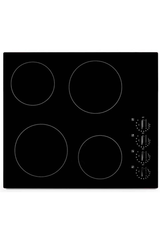 Montpellier MCH59CK Black 59cm 4 Zone Ceramic Hob Rotary Controls