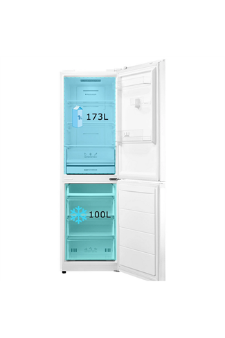 Midea MDRB379FGD01 54.7cm White 60/40 Total No Frost Fridge Freezer