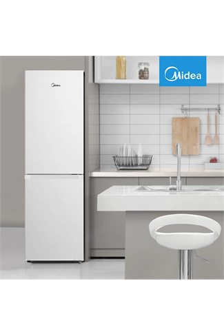 Midea MDRB379FGD01 54.7cm White 60/40 Total No Frost Fridge Freezer