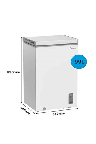 Midea MDRC154FZE01 99L White Chest Freezer
