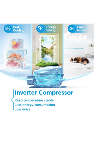 Midea MDRE379FGE01D Integrated 54cm 70/30 Fridge Freezer