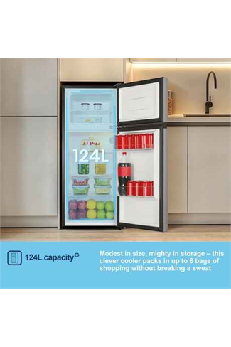 Fridgemaster SMTM48120ES 47.5cm Silver 70/30 Fridge Freezer