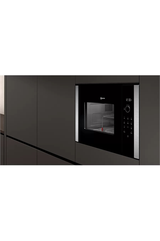 NEFF N50 HLAGD53N0B Built-In Black 900W 25L Microwave with Grill