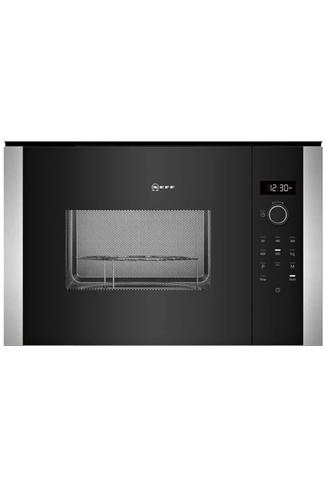 NEFF N50 HLAGD53N0B Built-In Black 900W 25L Microwave with Grill