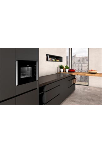 NEFF N50 HLAWD53N0B Built-In Black 900W 25L Microwave