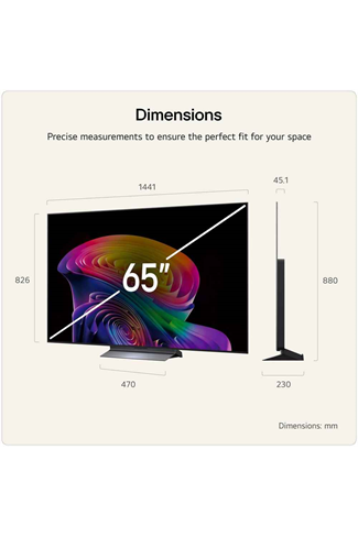 LG OLED65C66LB.AEK 65" 4K OLED evo AI Smart TV