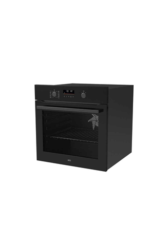 AEG OU5PB40XK Black 59.6cm Built In Pyrolytic Single Oven SteamBake