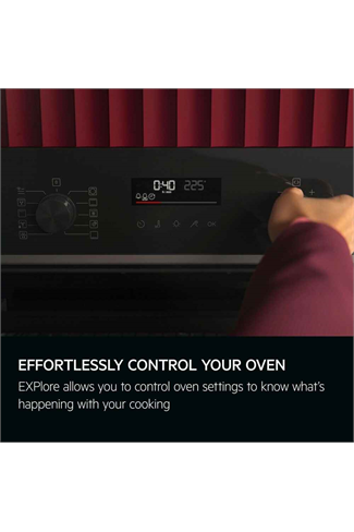AEG OU5PB40XK Black 59.6cm Built In Pyrolytic Single Oven SteamBake