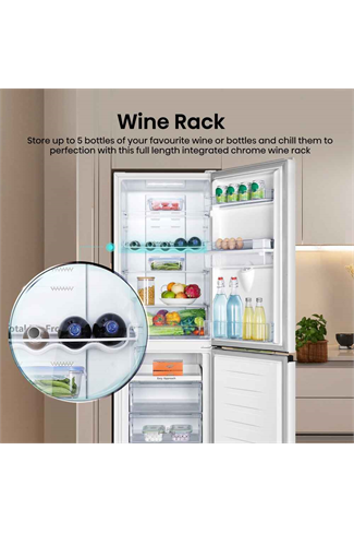 Hisense RB327N4WWE White 55cm 50/50 Total No Frost Fridge Freezer 256L