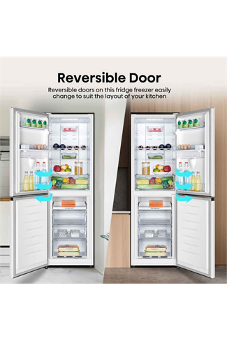 Hisense RB327N4WWE White 55cm 50/50 Total No Frost Fridge Freezer 256L